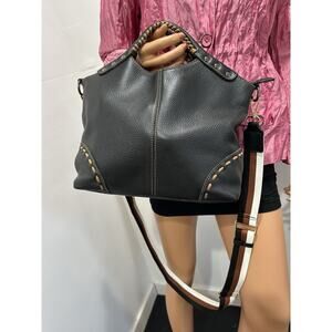 heshe Black leather bag Hobo